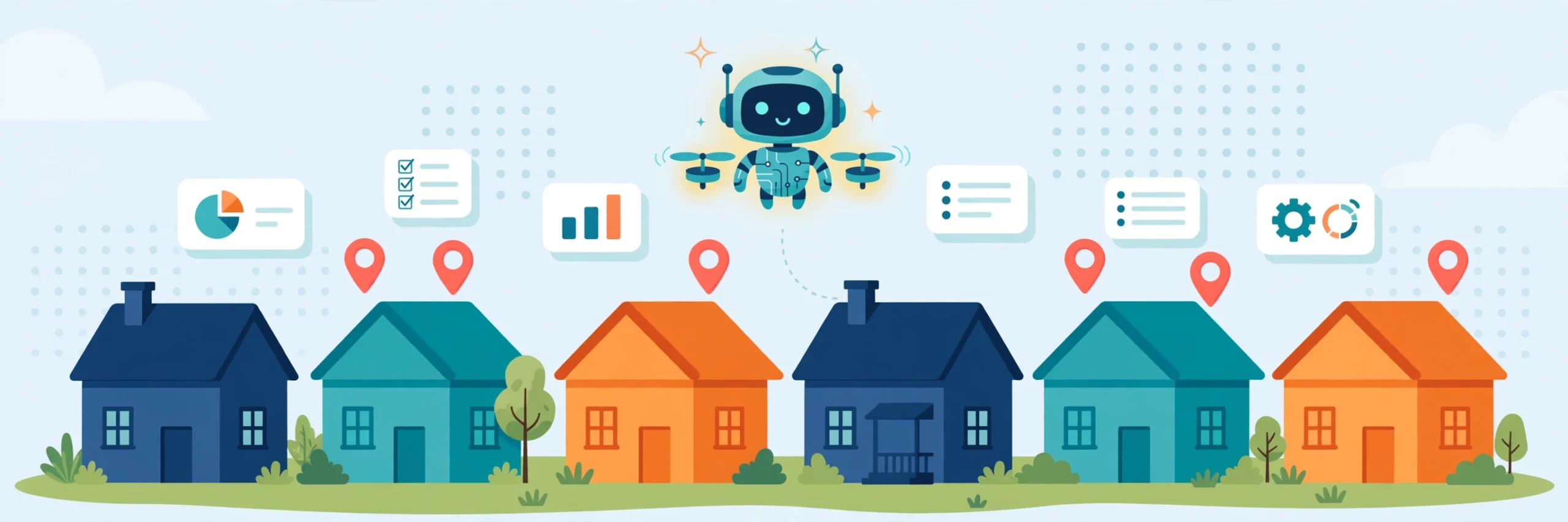Illustration for a 974-HOA directory built with an AI agent